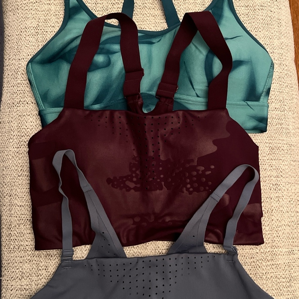 Three sports bras